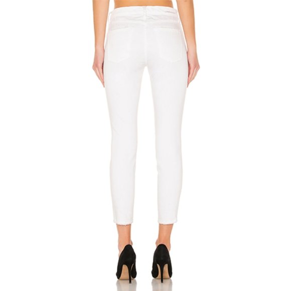 NWT Current Elliott High Waist Stiletto Jeans Distressed 2 Year Destroy White 24 - Picture 2 of 9
